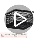 Metal Mesh Paper Clip Holder for Desk - 2pcs Office Organizer Dispenser