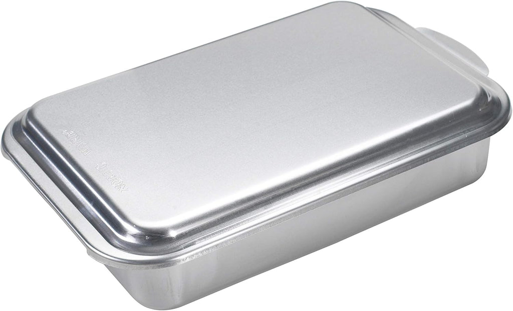 Nordic Ware Classic Metal Cake Pan - 9x13 Inch Covered Design for Perfect Baking