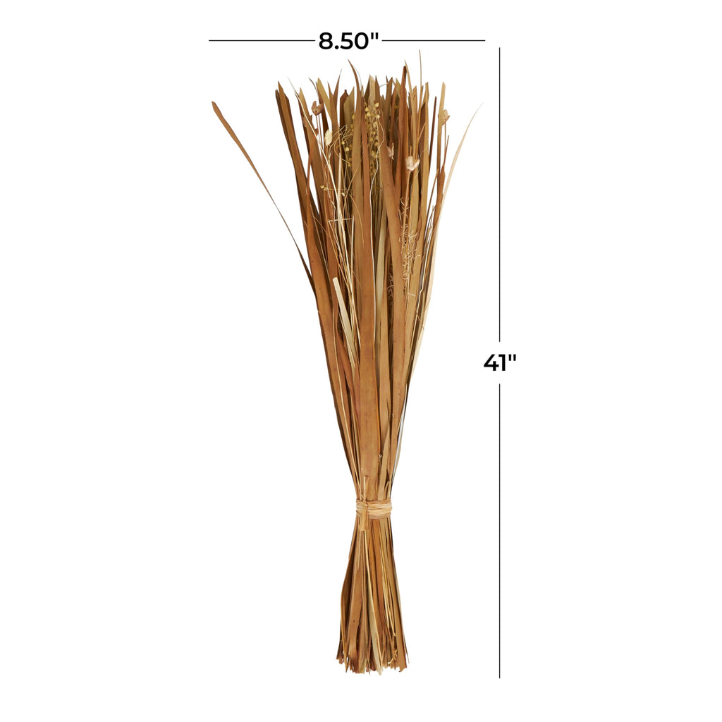 Deco 79 Dried Plant Natural Foliage, 9" x 6" x 41", Brown