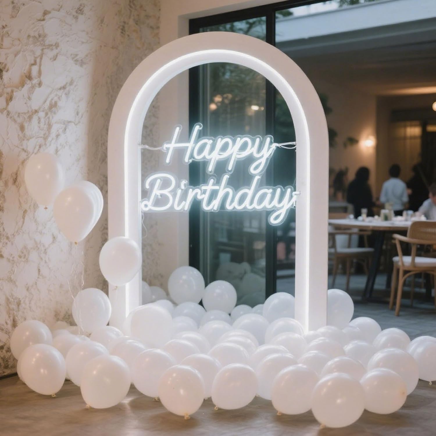 White Balloons | 100pcs Pearl Latex Party Balloons for Weddings, Graduations & Celebrations