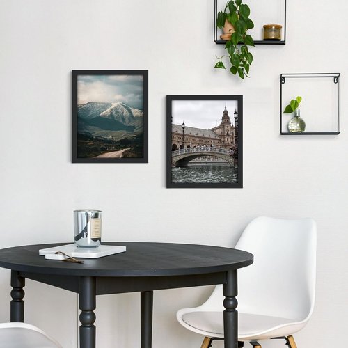 11x14 Black Picture Frame by [Brand Name] - Versatile Tabletop Display & Wall Mounting Options
