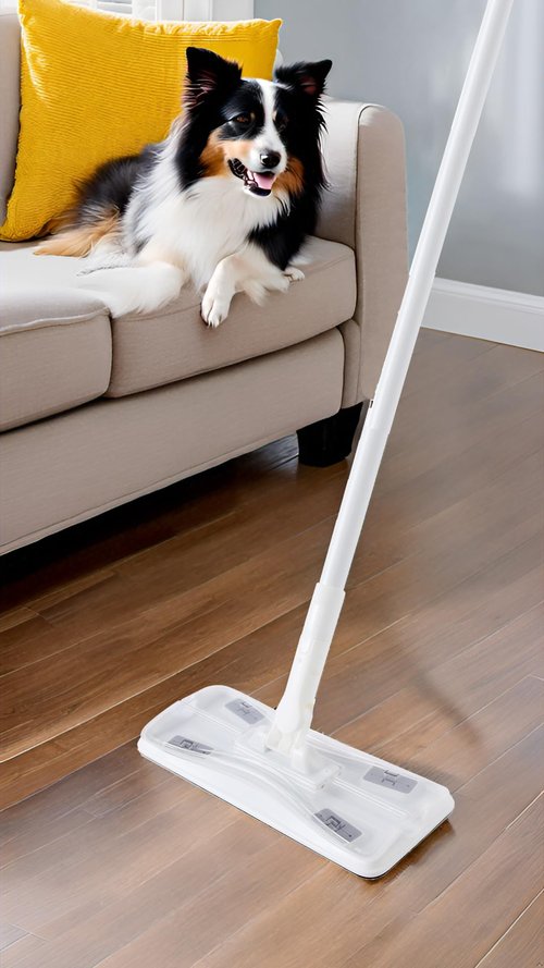 Eyliden Dust Mop, Sweeping & Mopping Kit | 58" Extended Long Handle, 36 Disposable Dry Cloths, Multi Surface Sweeper Mops for Floor Cleaning (White)