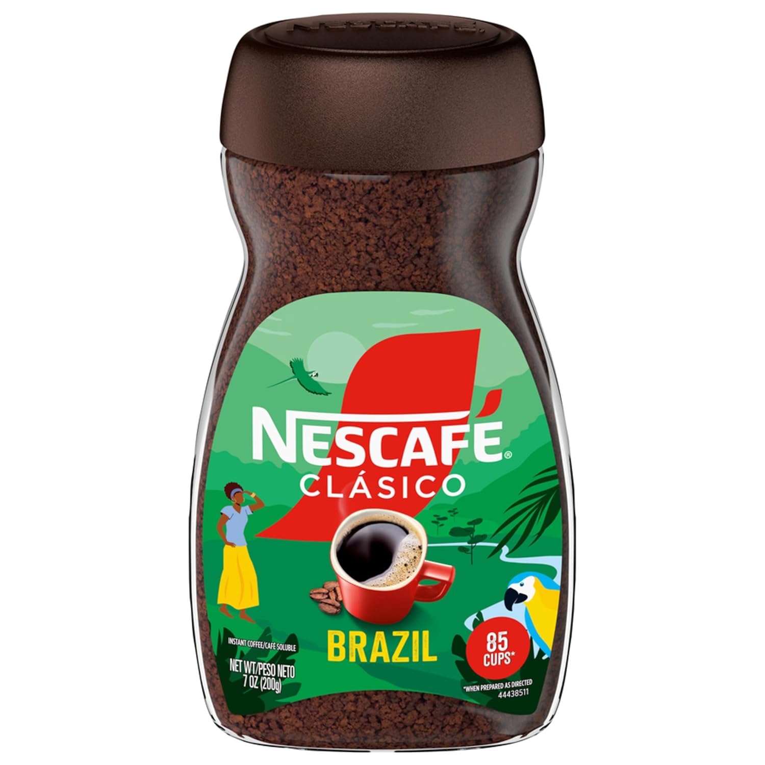 NESCAFÉ CLÁSICO Instant Coffee - Rich Flavor from Brazil | 7 Oz Jar