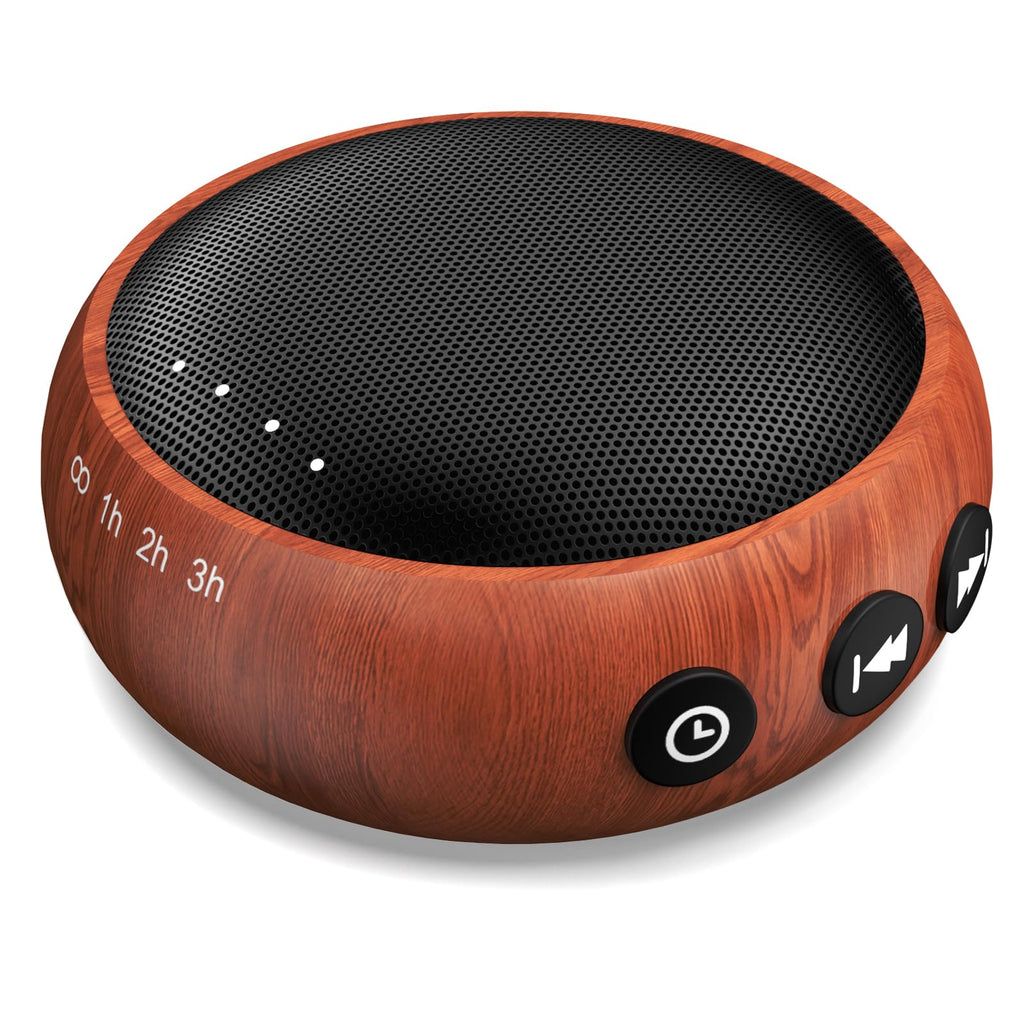 Sound Machine Small White Noise Machine with 30 Soothing Sounds Sleep Machine for Baby Kids Adults Natural Sounds Rain Fan Brown Pink Nosie Machine with 36 Volume Levels for Office Home Travel(Wooden)