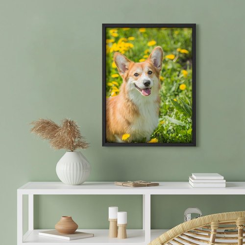 Custom Framed Poster Prints - Personalized Canvas Wall Art | 12"x16" Black Frame