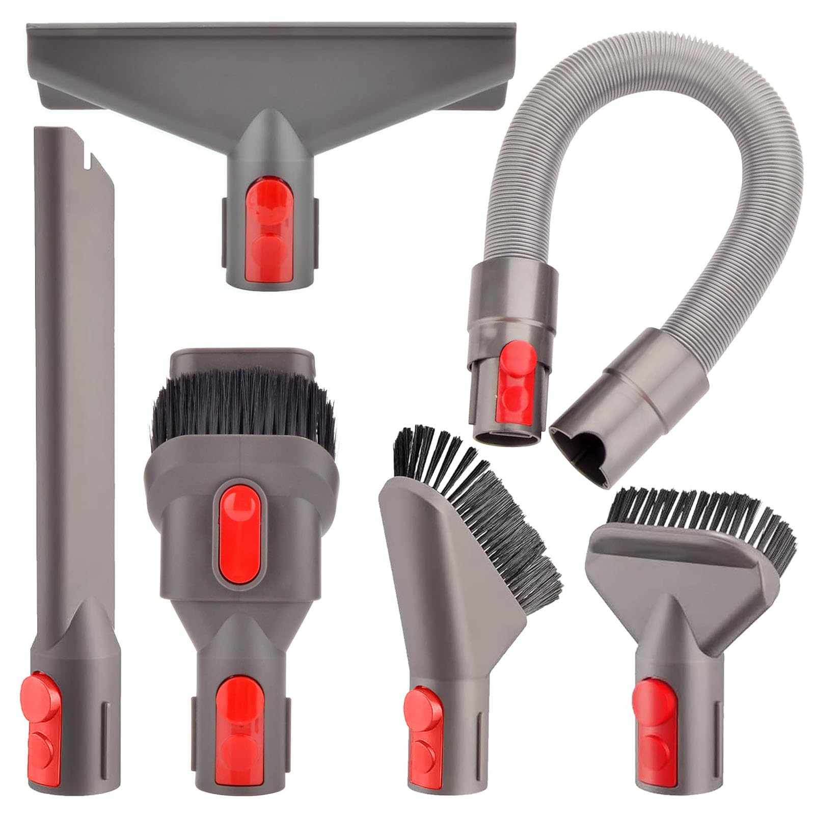 POMBEU for Dyson Vacuum Attachments Parts Kit V8 V11 V15 V12 V10 V7 Gen5 Cordless Replacement Head, Deep Cleaning of Multi-Functional Accessories, Suitable for Various Settings Such as Homes & Cars