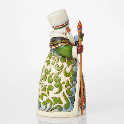 Enesco Jim Shore Heartwood Creek Christmas Around The World Russian Santa Figurine, 7 Inch, Multicolor