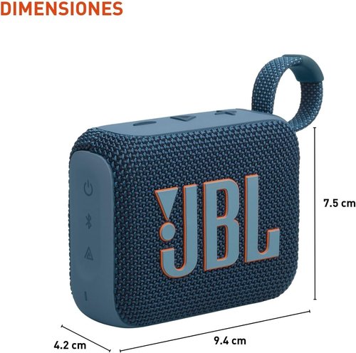 JBL Go 4 - Ultra-Portable Waterproof Bluetooth Speaker | Big JBL Pro Sound & 7-Hour Battery (Blue)