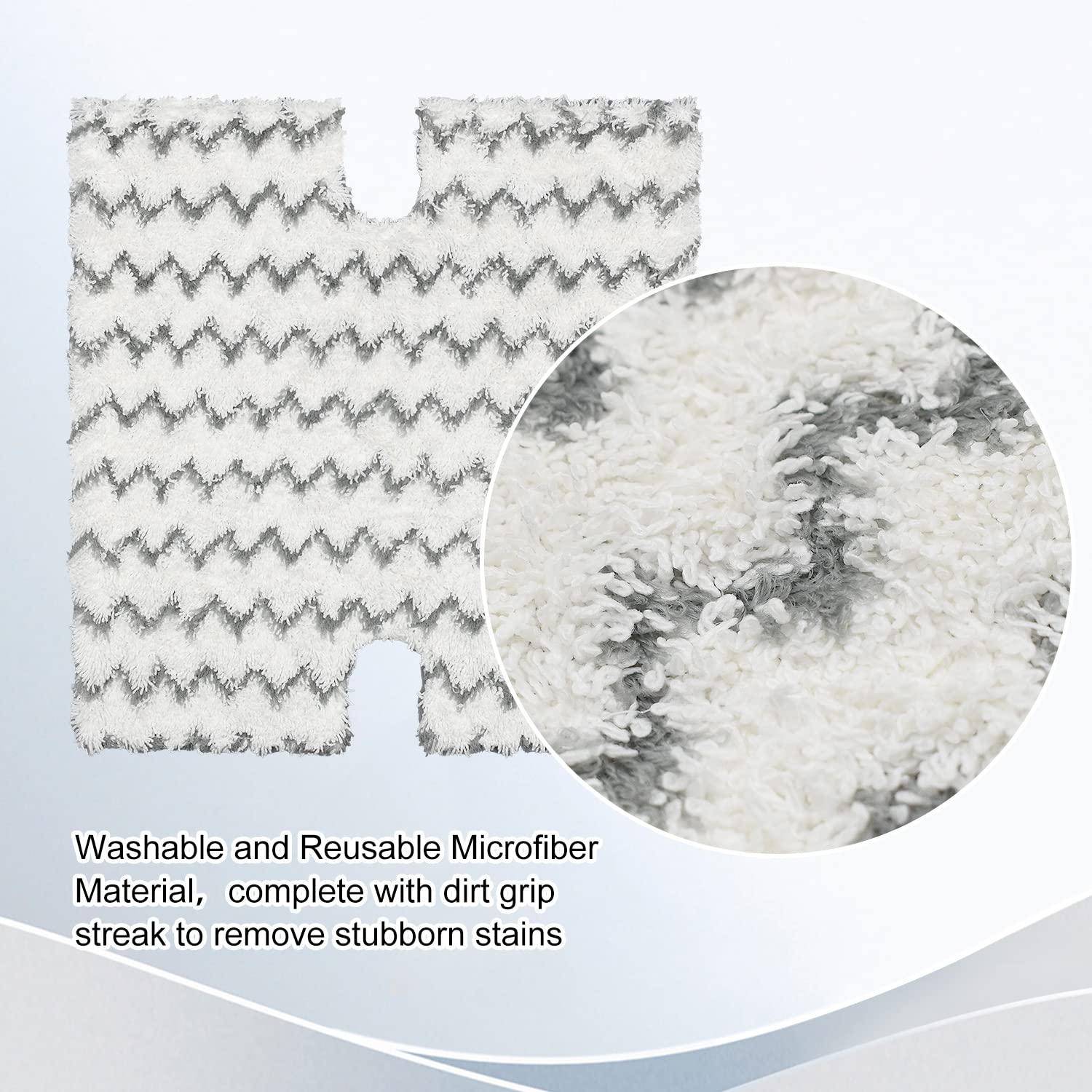 Steam Mop Pads Replacement for Shark Lift-Away Pro & Genius Pocket Steam Mop Series S3973 S3973D S3973WM S5001 S5003D S5002Q S5003A S6001W S6001WM S6002 S6002C S6003 Washable Reusable Mop Pads, 3 Pack