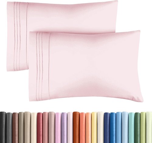 King Pillow Cases by [Brand Name] - Ultra Soft Hotel Quality Covers | Cozy, Wrinkle-Free & Fade Resistant - Lavender Pink - Set of 2