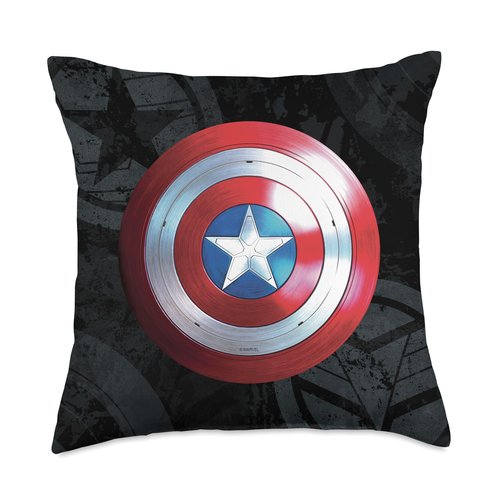 The Falcon and The Winter Soldier Captain America Shield Throw Pillow