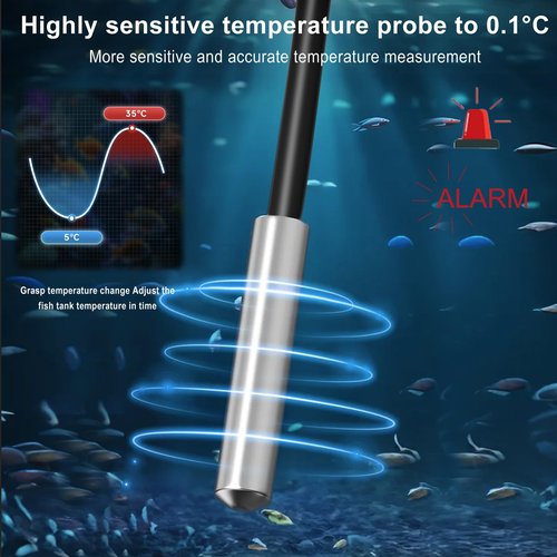 Refrigerator Thermometer Freezer Alarm Digital Freezer Thermometer Fridge Thermometer with Extra Sensor high and Low Temperature Alarm 2pcs White zz10