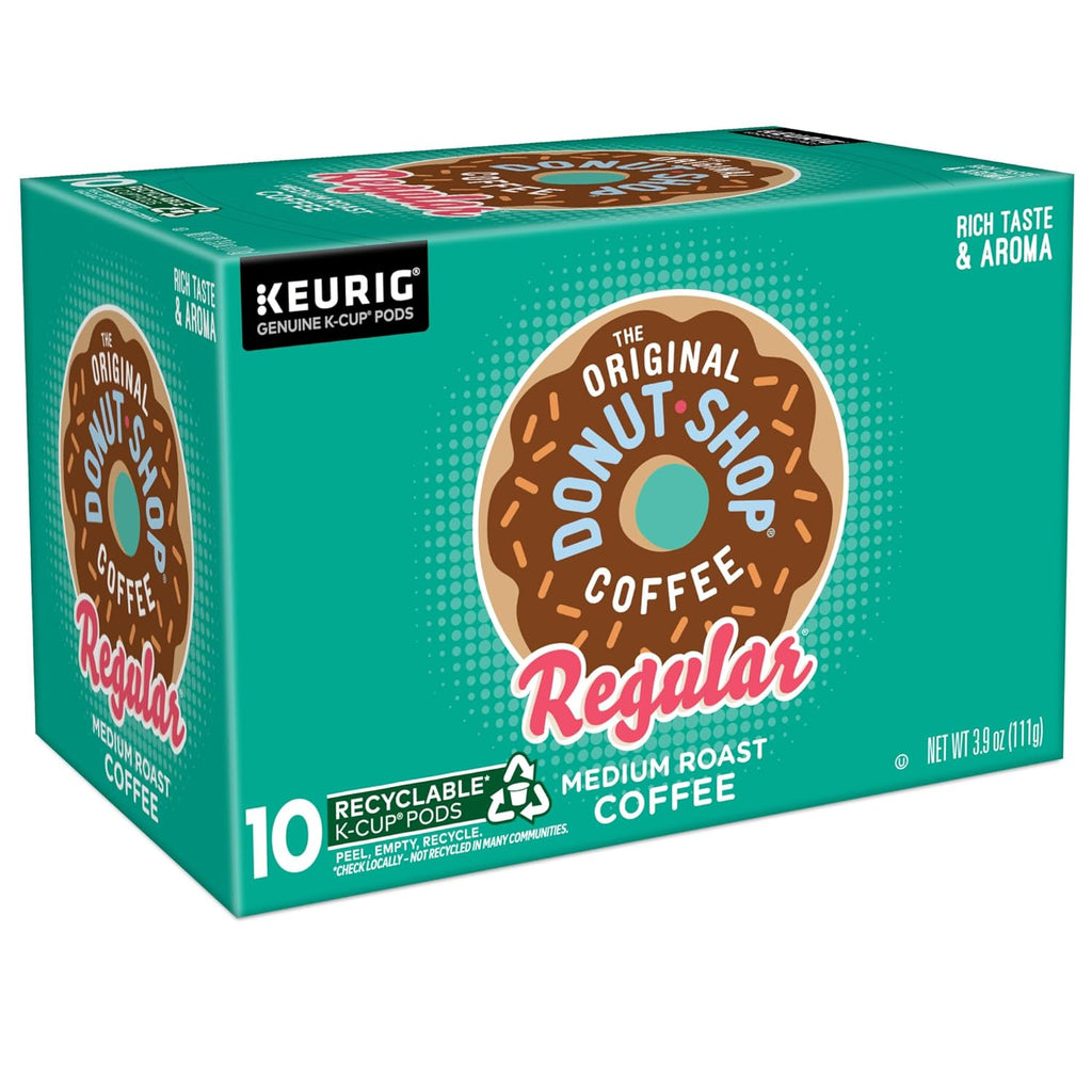 Original Donut Shop K-Cup Pods - Medium Roast Coffee, 60 Count (6 Packs of 10)