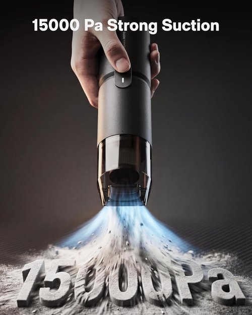 HOTO Handheld Vacuum Cleaner - Cordless 4-in-1 Portable Vortex with 15000Pa Suction | Ideal for Desks & Keyboards