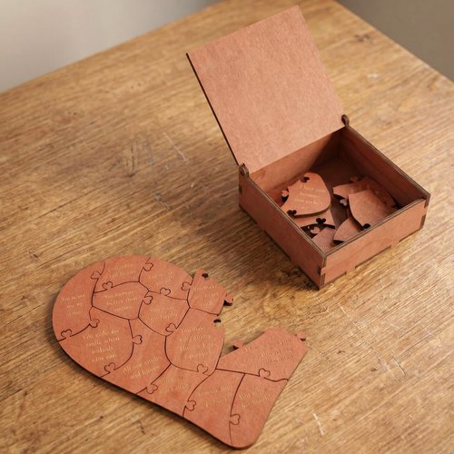 20 Reasons Why I Love You Gift Box, Valentine Romantic Heart Puzzle Box for Him, Her – Valentines, Anniversary Wedding Gifts for Boyfriend, Girlfriend, Husband, Wife Relationship Gifts Ideas