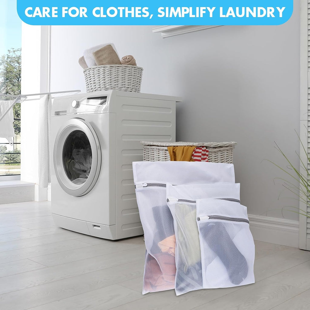 Mesh Laundry Bags by [Brand Name] - Durable Delicate Wash Bags | 3 Sizes (Large, Medium, Small) for Gentle Cleaning