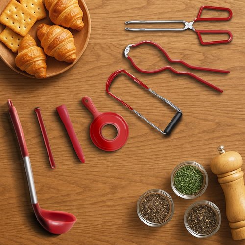 Johaus Stainless Steel Canning Pot with Rack & Lid, 21.5 QT Water Bath Canner for Canning, Complete Canning Supplies Starter Kit with Tools, Funnel, Jar Lifter, Tongs for Beginners and Home Use