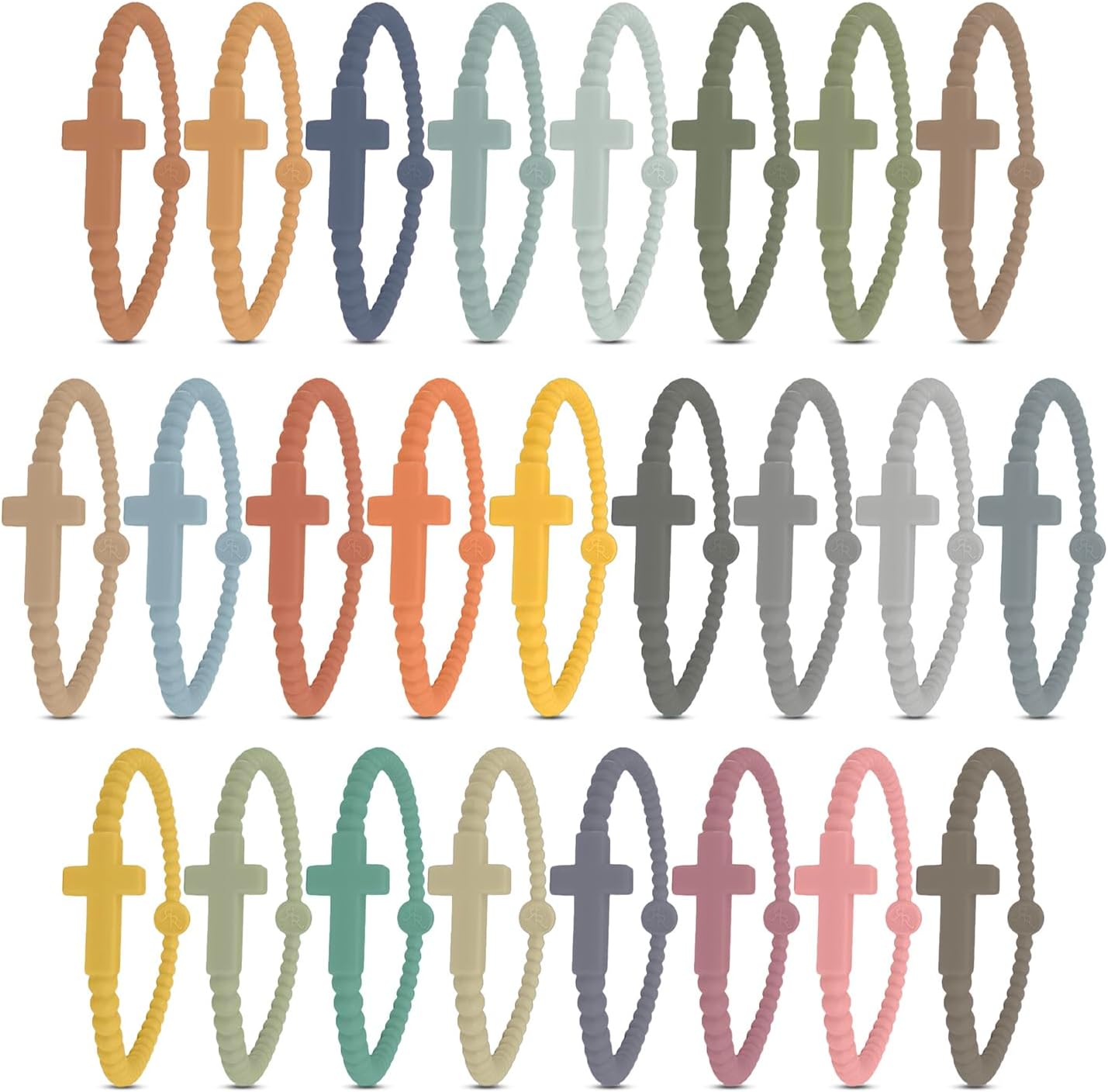 Ryan & Rose Jesus Bracelets - Stylish Cross Silicone Bracelet for Faithful Wear