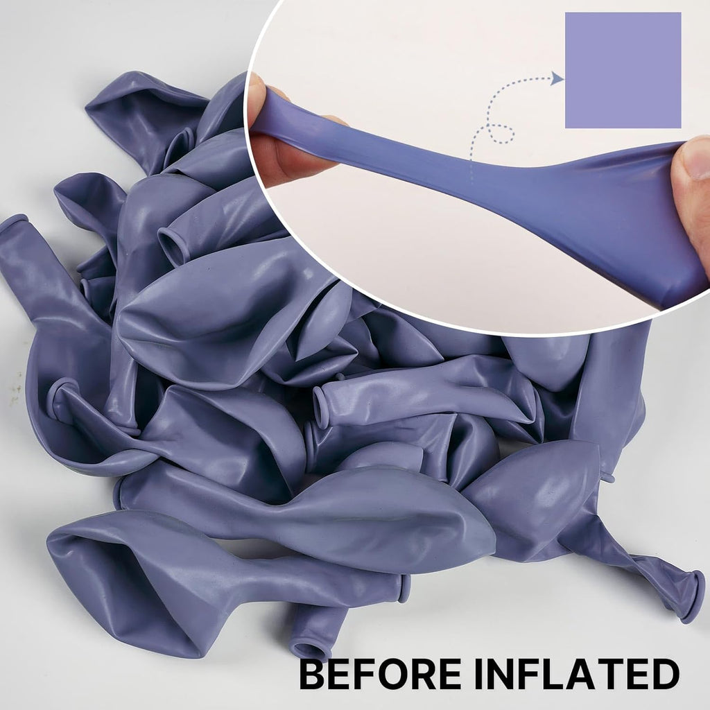 PartyWoo Dusty Purple Balloons - 50pcs 12 Inch Lavender Lilac Boho Decor for Graduation & Weddings