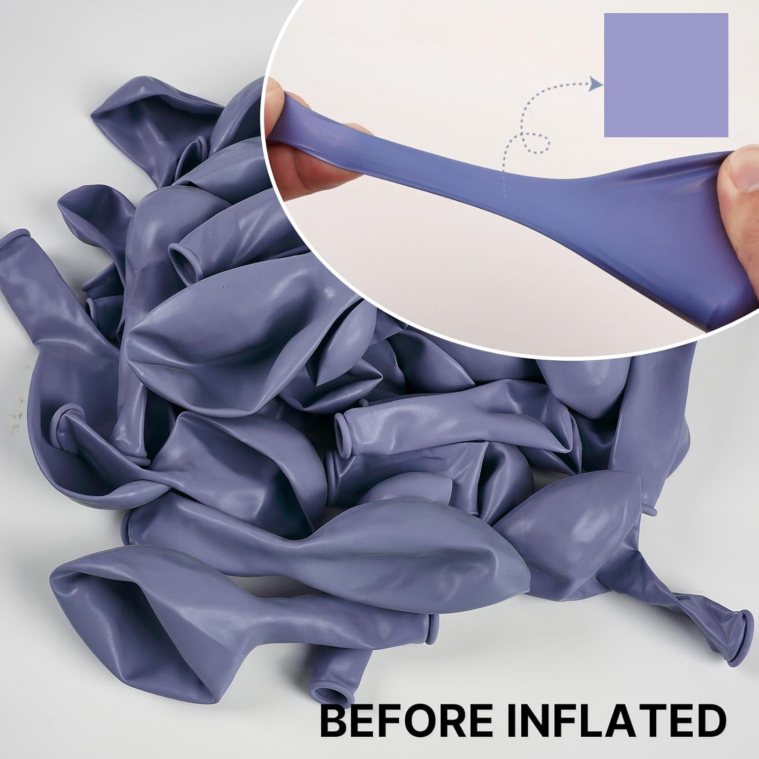 PartyWoo Dusty Purple Balloons - 50pcs 12 Inch Lavender Lilac Boho Decor for Graduation & Weddings