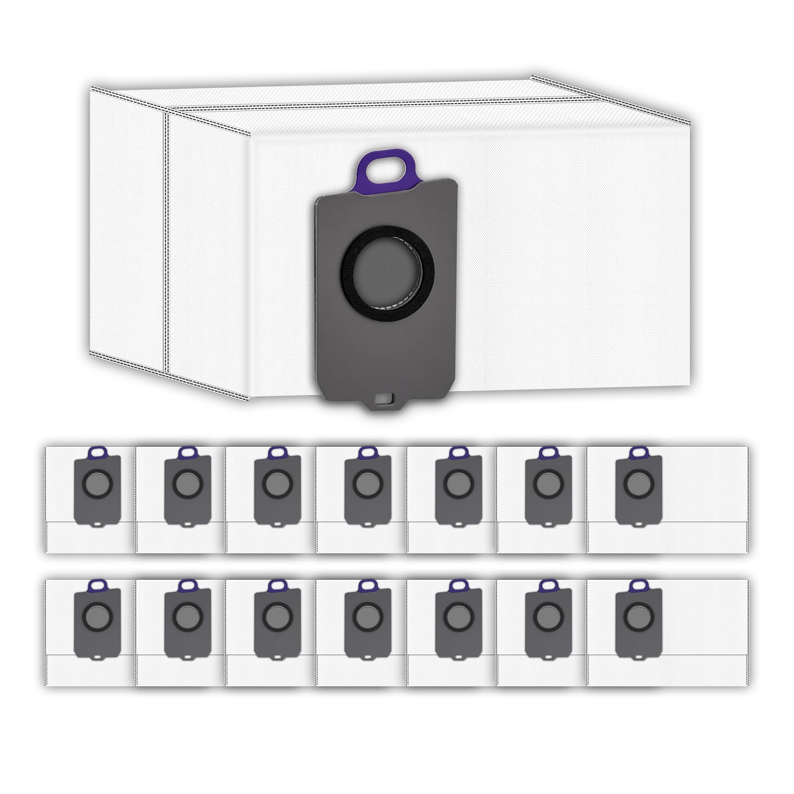 (15 Pack) Freo Z Ultra Replacement Dust Bags compatible with Narwal Flow, Freo Z Ultra Vacuum Cleaner, Disposal Bag Accessories, Freo Z Ultra Robot Vacuum Bags, Filter Bags, Canister Bags