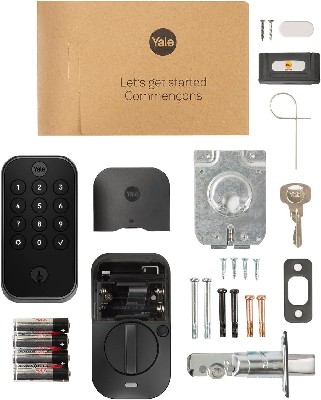 Yale Security Assure Lock 2 - Black Suede Smart Deadbolt with Wi-Fi Keypad & Fingerprint Scanner | YRD410-F-WF1-BSP