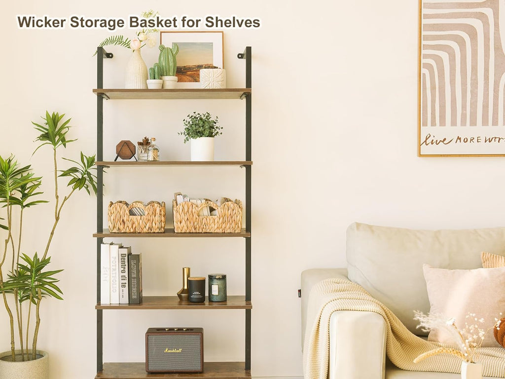 StorageWorks Woven Wicker Baskets - Stylish Organizing Solution with Handles | Set of 2