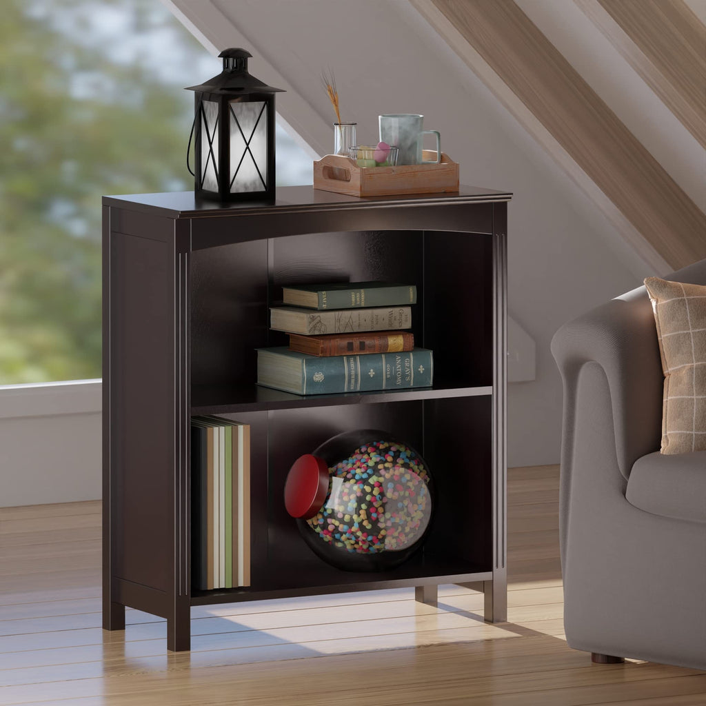 Winsome Terrace Solid/Composite Wood 3-Tier 26-Inch Wide Storage Shelf, Espresso (92327)