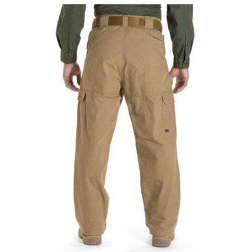 5.11 Tactical Men's Active Work Pants, Superior Fit, Double Reinforced, 100% Cotton, Coyote, 30W x 36L, Style 74251
