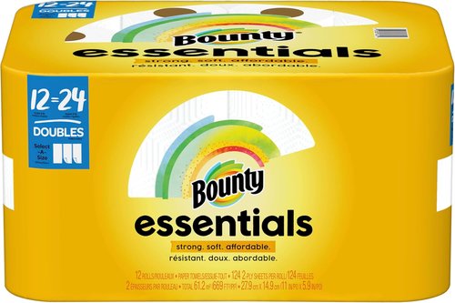 Bounty Paper Towels - Ultra Absorbent & Durable | 12 Pack for Everyday Cleaning
