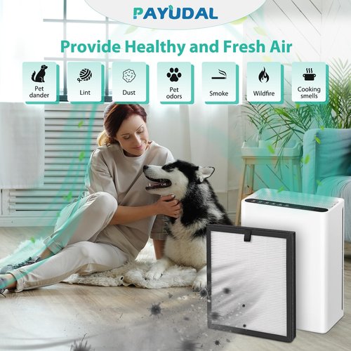 4 Pack G3 A3 Replacement Filter for AMEIFU G3 Sferf-30(FXAP2W) Air Cleaner Puri-fier. Compatible with VEWIOR A3 A3N Filter. for Tailulu HQZZ-260. 3 Stages True HEPA Air Cleaner Filter.
