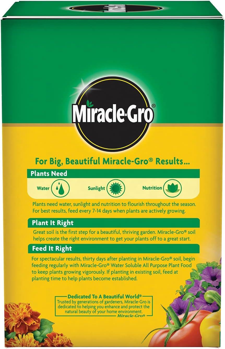 Miracle-Gro Water Soluble All-Purpose Plant Food - Fertilizer for Indoor & Outdoor Plants | 1.5 lbs (6-Pack)