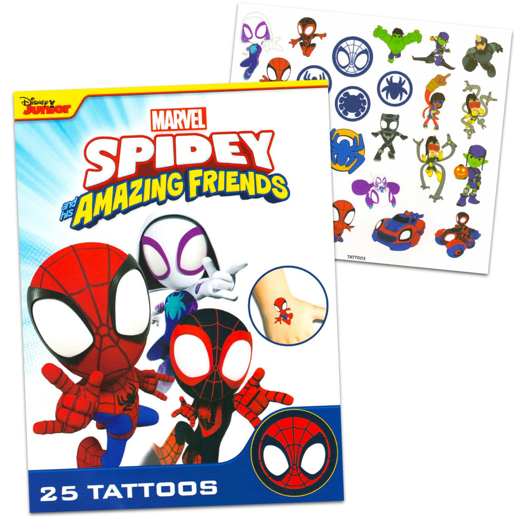 Spidey and His Amazing Friends Mini Backpack - Bundle with 11" Spiderman Backpack for Toddlers, Water Bottle, More | Spidey and Friends School Bag for Boys