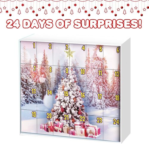 ArtCreativity Christmas Advent Calendar Puzzle | 1000-Piece Jigsaw with 24-Day Countdown for Kids