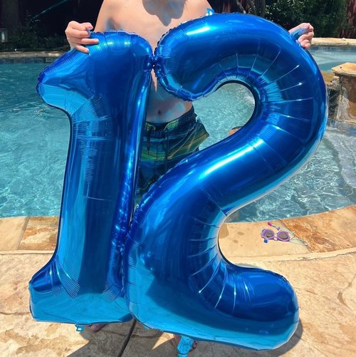 Dark Blue Foil Number 19 Balloon - 40 Inch Birthday Decoration for Men & Women | Perfect for Parties