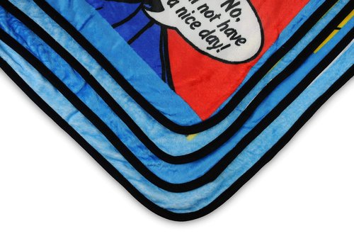 JUST FUNKY Golden Girls Pop-Art Gallery Throw Blanket | Features Famous Quotes | Large 60 x 45 Inches