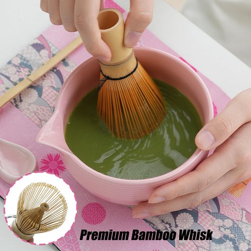 Clay&Fire Matcha Whisk Set, 9 pcs Ceramic Matcha Set, Gifts for Women,Matcha Bowl with Spout and Whisk, Matcha Kit for Matcha Lovers, Ideal Gift Christmas, Birthday, Anniversary