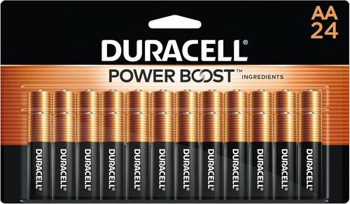 Duracell Coppertop AA Batteries - Long-Lasting Alkaline Power Boost | 24 Count Pack for Home & Office