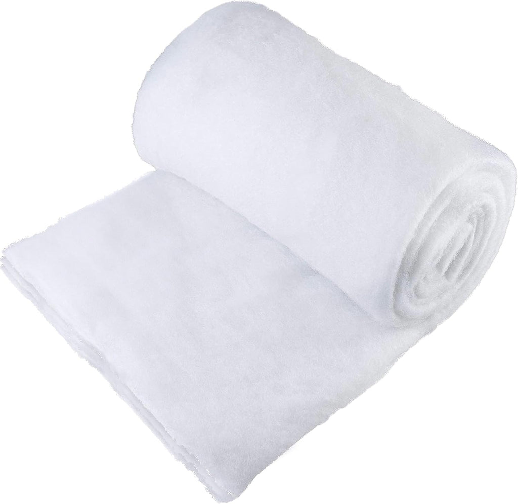 Snow Blanket | Large 94 x 31 Inch Artificial Snow for Christmas Village Displays - Thick Fluffy White Décor