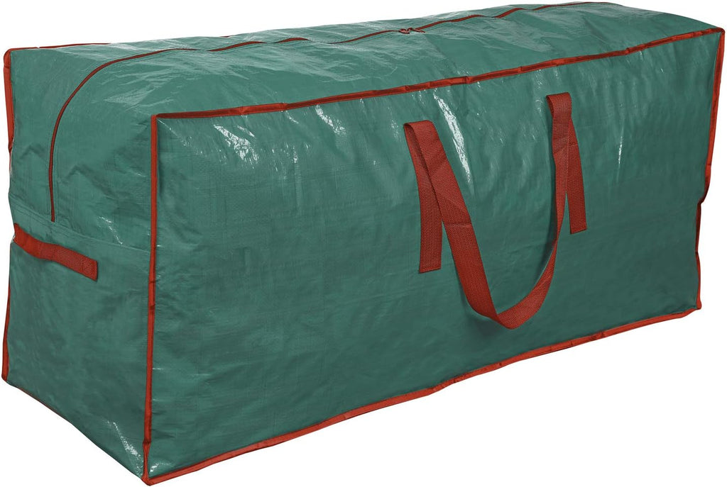 ProPik Christmas Tree Storage Bag - Fits Up to 7.5 ft Disassembled Tree | 45" x 15" x 20" | Durable Zipper & Handles (Green)