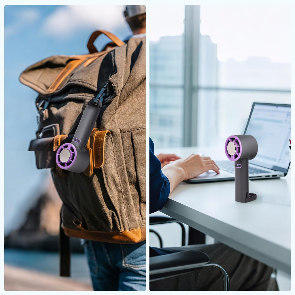 Uselective Personal Hand held Fan -Y32 Pro I portable Mini Fan with Long Battery Performance - Ultra-Quiet for New Cooling Technology - Perfect Summer Gift for Travel & Outdoors（purple）