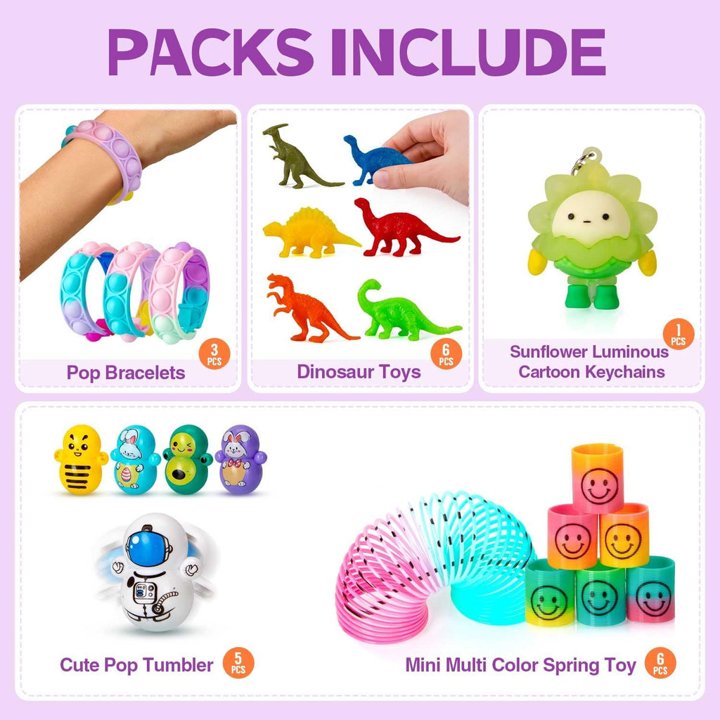 Skiennix Party Favors for Kids | 179 Pcs Goodie Bag Stuffers & Fidget Toys | Ideal for Ages 4-12