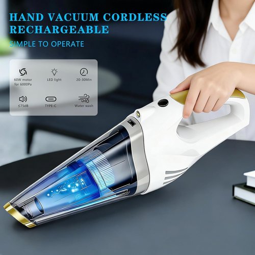 Dustbuster Cordless Handheld Vacuum - Portable Rechargeable Vacuum with LED Light | Strong Suction for Home & Car