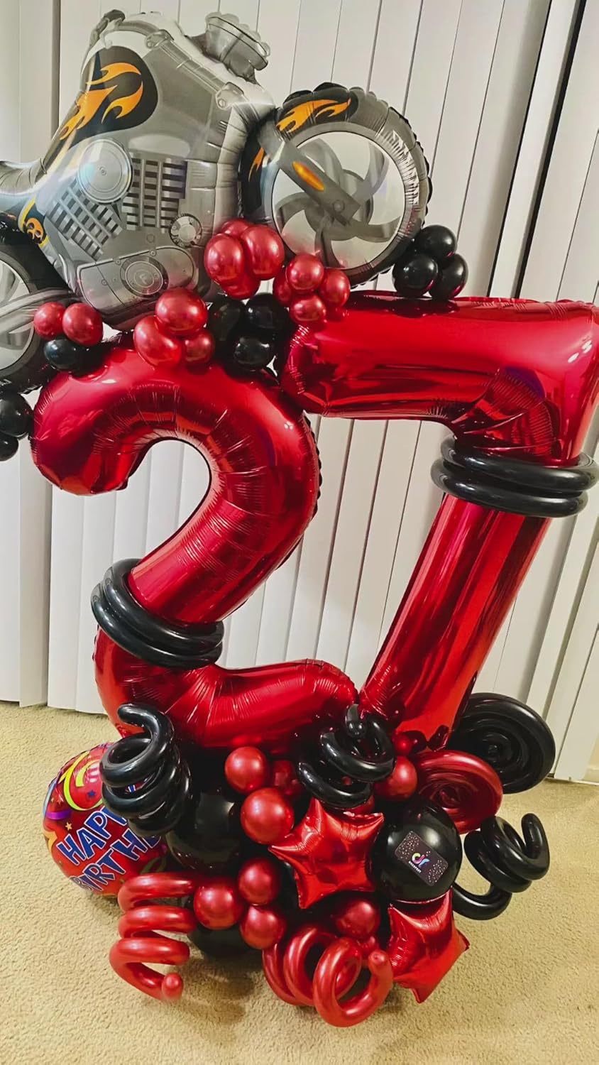 Red 40-Inch Number 2 Balloon | Perfect Birthday Decorations for 2nd Birthday Party Supplies