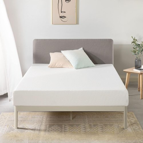 Best Price Mattress 8-Inch Twin Mattress - Green Tea Memory Foam Bed-In-A-Box, White