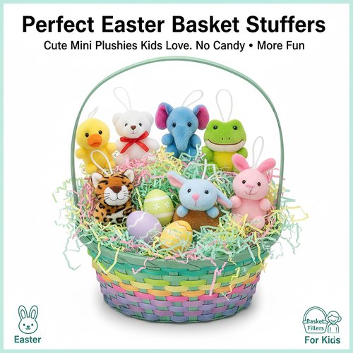 Yaliuliu Mini Stuffed Animals Bulk – 24 Pack Tiny Plushies Keychain for Kids, Small Animal Plush Toys for Classroom Rewards, Birthday Party Favors, Claw Machine, Easter, Halloween & Christmas Gifts