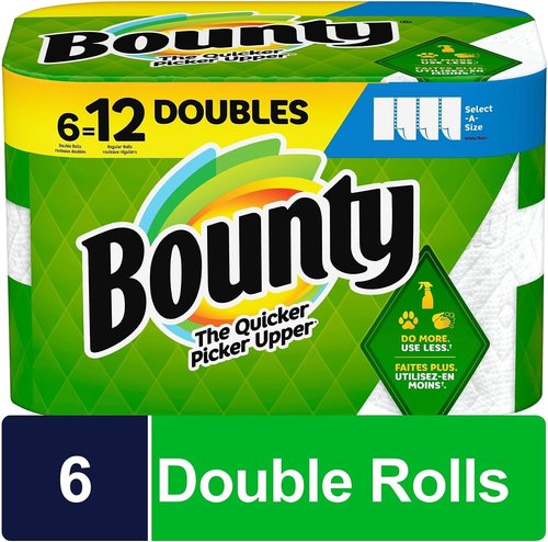 Bounty Select-A-Size Paper Towels - 2-Ply, 110 Sheets Per Roll | Convenient Kitchen Essential