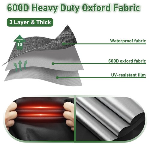 Xeeol Air Conditioner Covers for Outside Units 36 x 36, 600D Waterproof AC Cover, AC Condenser Winter Cover - Snowproof, Rainproof