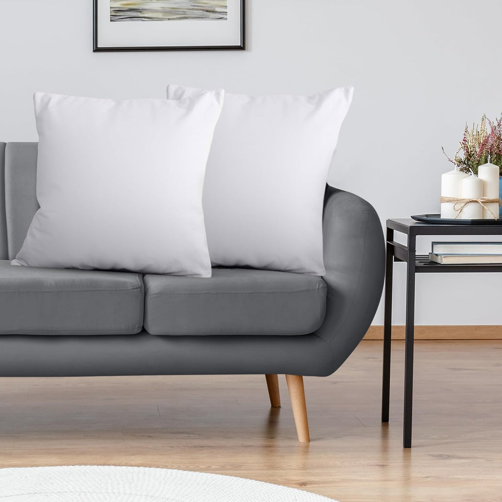 Utopia Bedding 26x26 Pillow Inserts - Set of 2 White Decorative Throw Pillows for Sofa & Couch - Soft & Fluffy Cushions