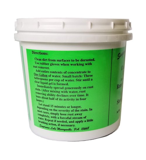 Singerman Laboratories Rust Remover for Concrete (22 oz makes one gallon)